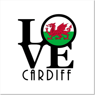 LOVE Cardiff Wales Posters and Art